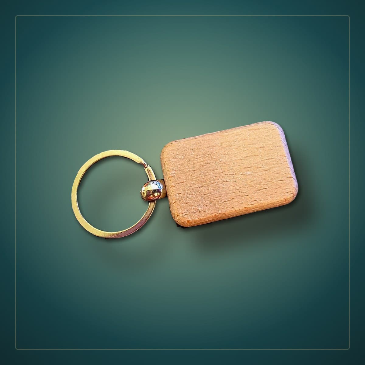 Porte-clé en bois gravé personnalisé