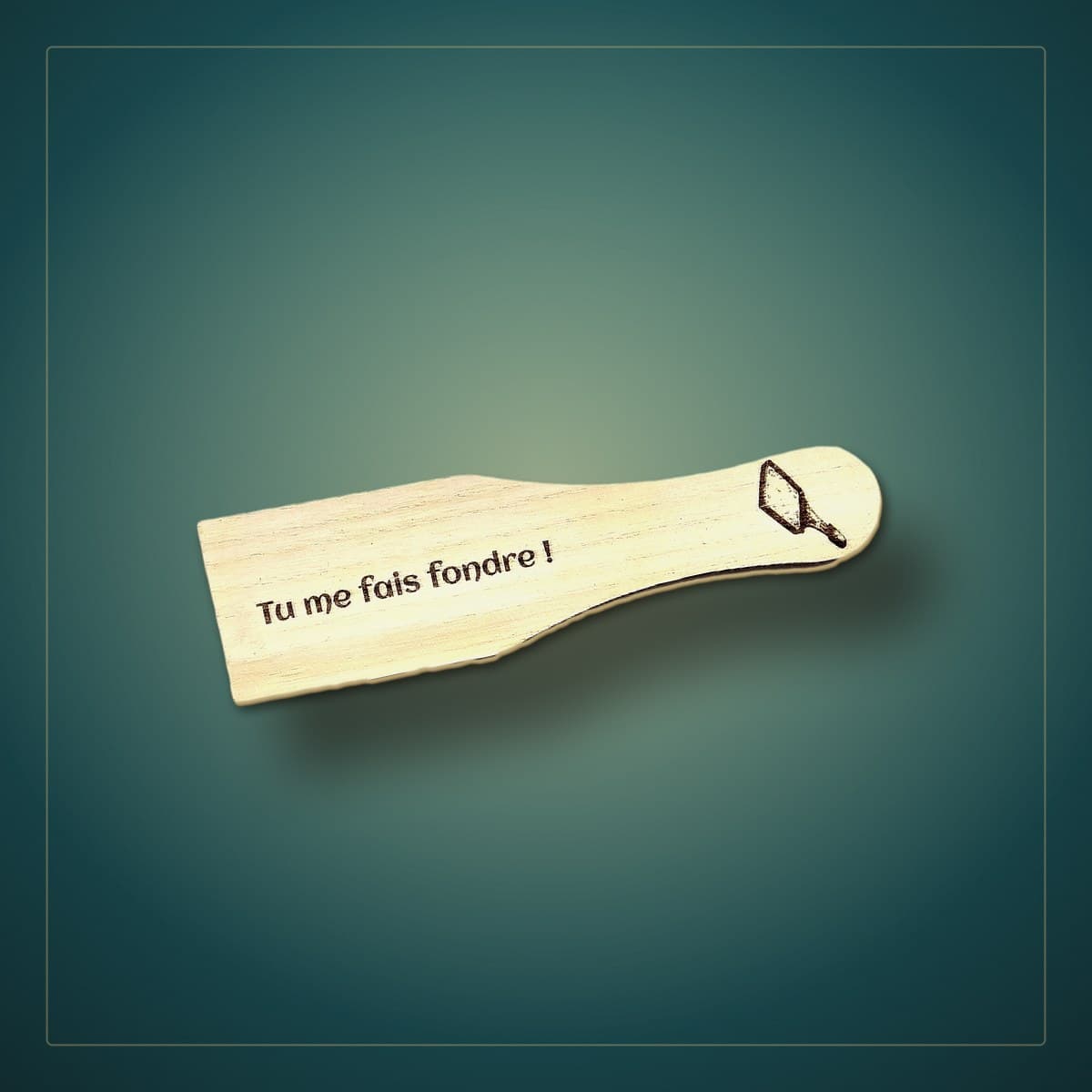Spatule à raclette — message humoristique